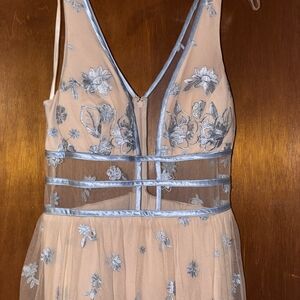 Elegant Floral Embroidered Dress